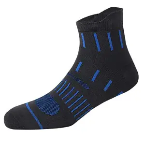 HUSSKINZ Men Ankle Length Sports Cotton Socks Multicolored Pack of 3 Pair